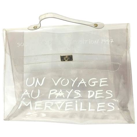 hermes clear vinyl kelly|clear Hermes kelly bag.